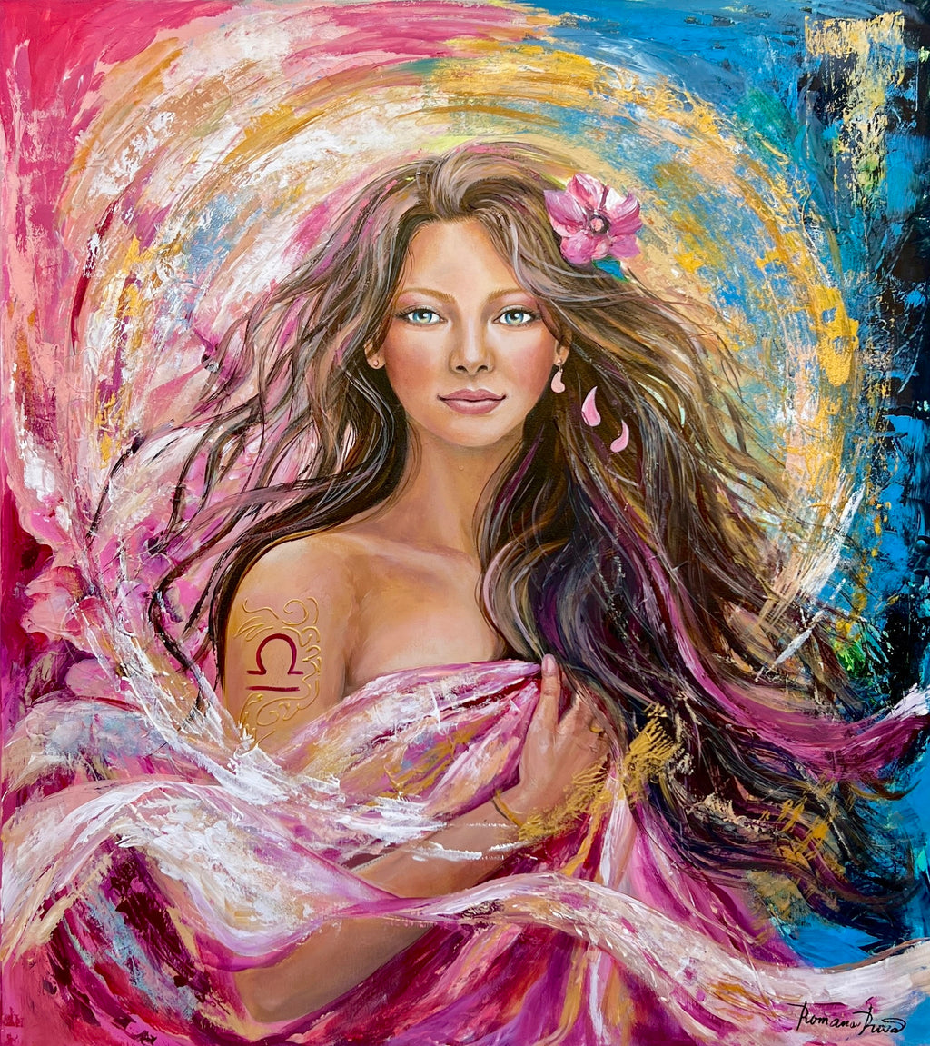 Reprodukce originálního obrazu Znamení Vah