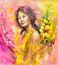 Reprodukce originálního obrazu ''Žena ve znamení Býka'' 50x60cm