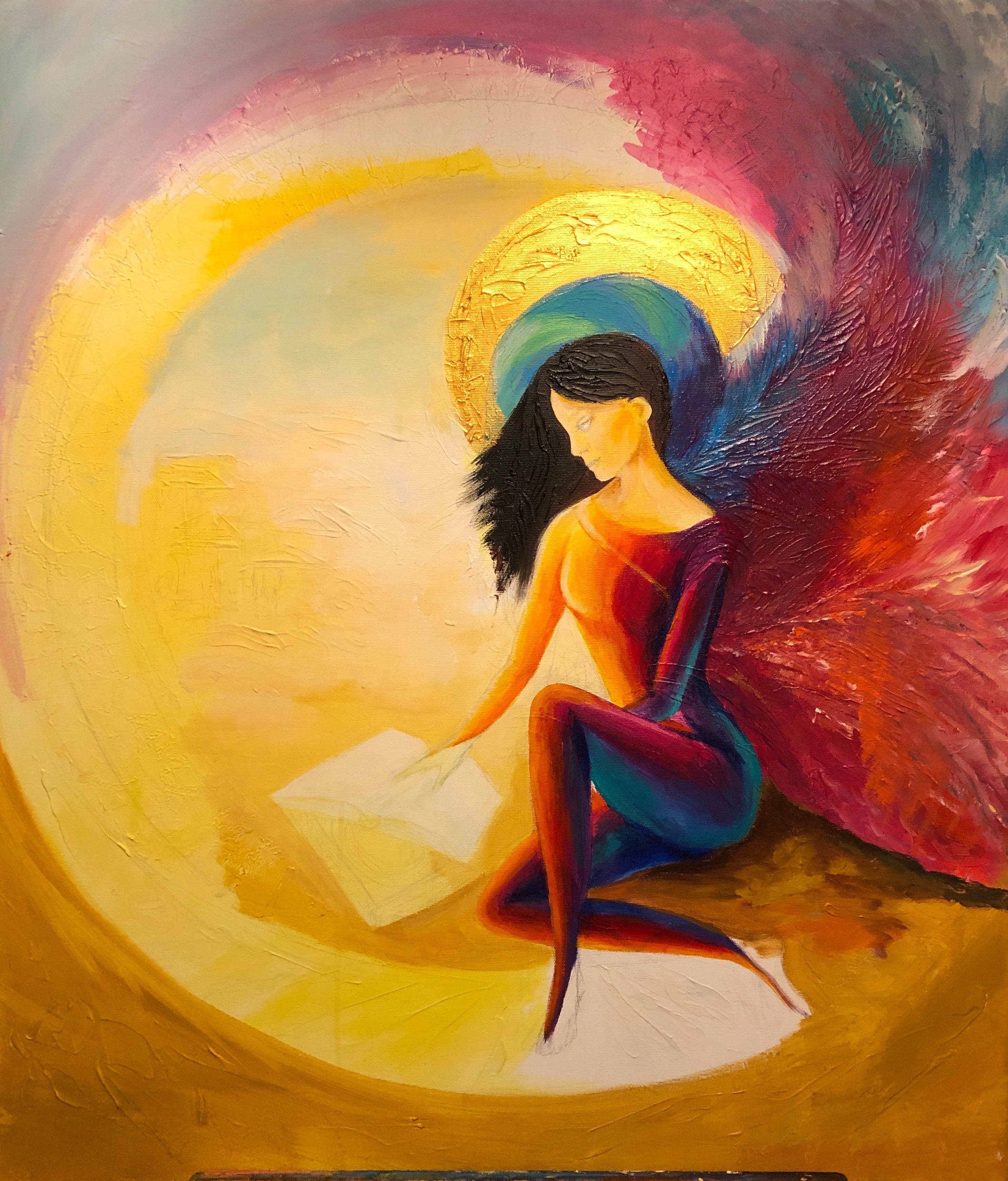 Originální obraz na míru ''Skrytá Šamanka'' 80x90cm