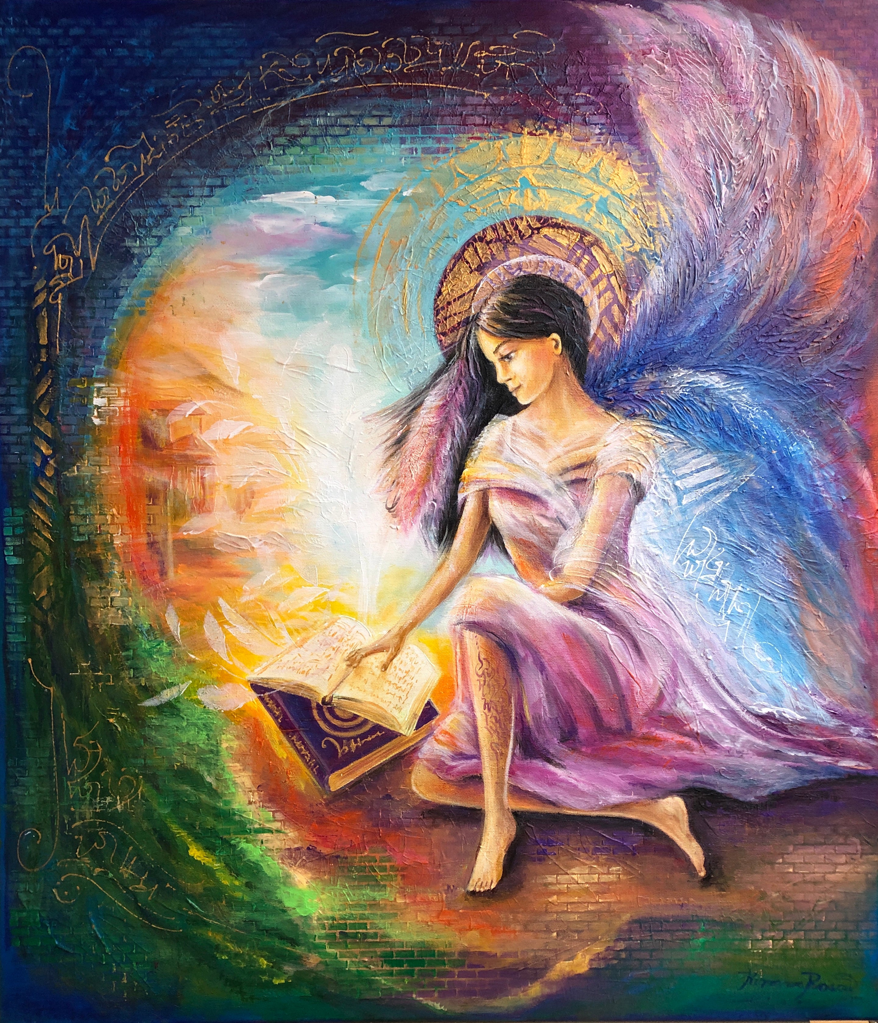 Originální obraz na míru ''Skrytá Šamanka'' 80x90cm