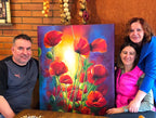 Ručně malovaný obraz na zakázku - Blízkost - 70x90cm