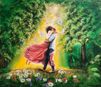 Originální obraz ''Partnerství'' na míru 70x80cm
