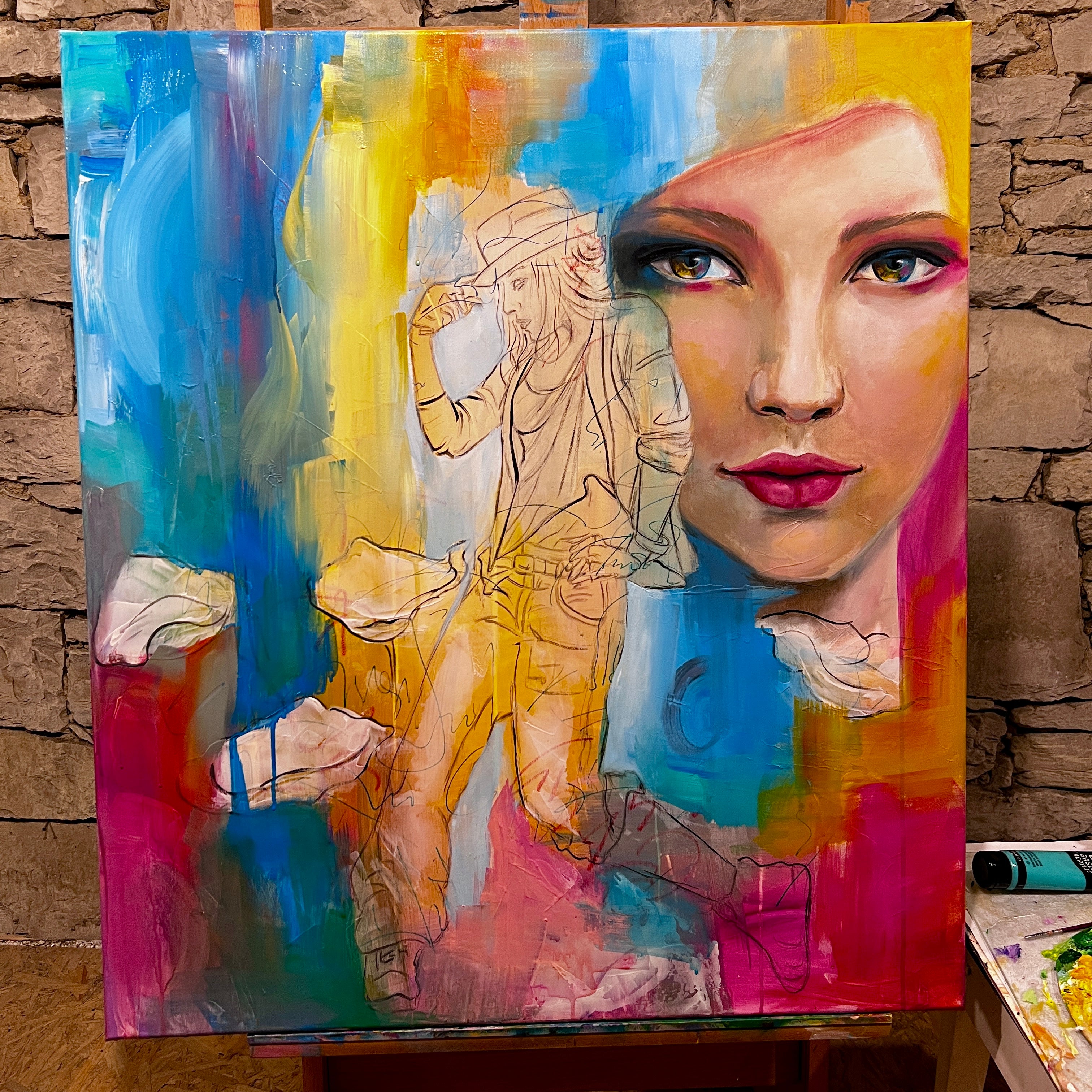 Originální obraz ''Tanec je můj život'' 80x90cm