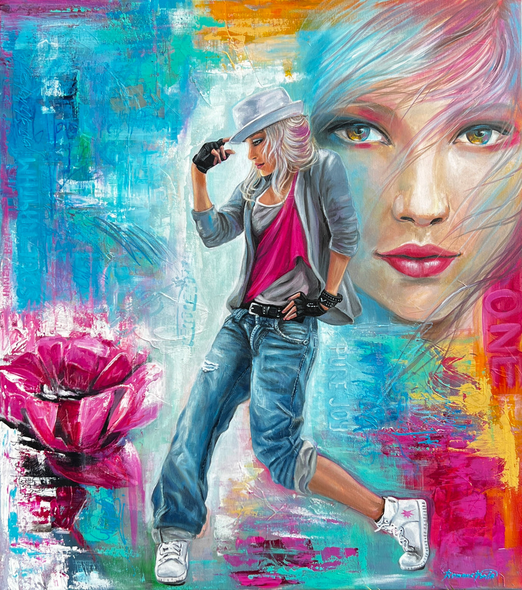 Originální obraz ''Tanec je můj život'' 80x90cm