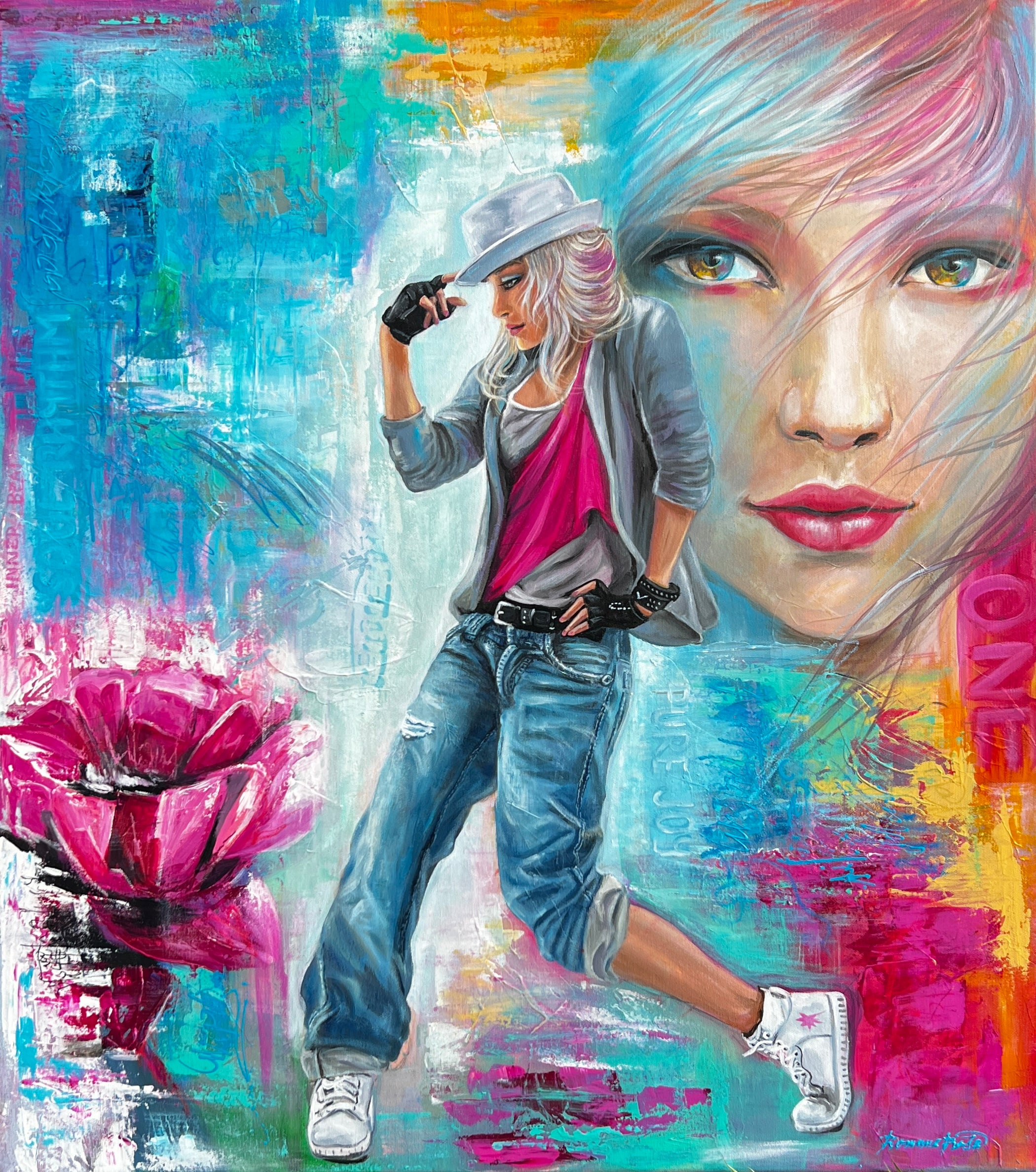 Originální obraz ''Tanec je můj život'' 80x90cm