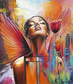 Ručně malovaný Originální Obraz na zakázku - Ascendence - 80x90cm