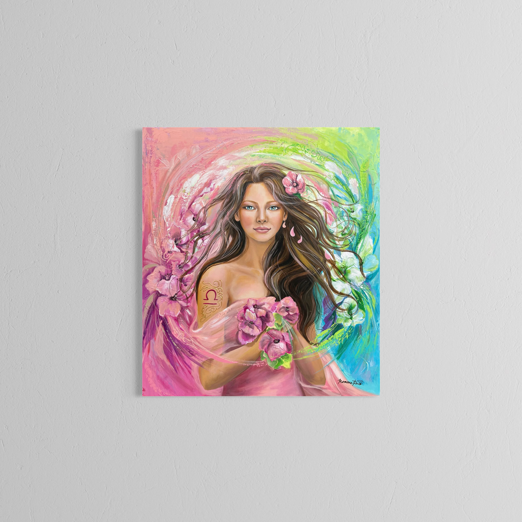 Reprodukce originálního obrazu ''Žena ve znamení Váhy'' 50x60cm