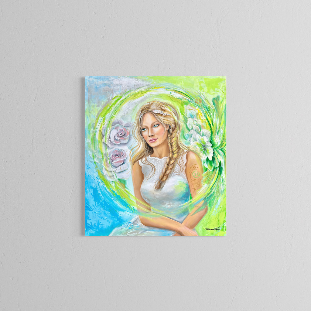 Reprodukce originálního obrazu ''Žena ve znamení Raka'' 50x60cm