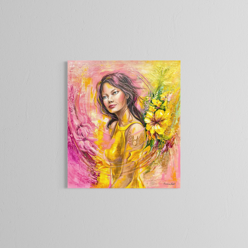 Reprodukce originálního obrazu ''Žena ve znamení Býka'' 50x60cm