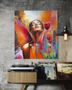 Ručně malovaný Originální Obraz na zakázku - Ascendence - 80x90cm