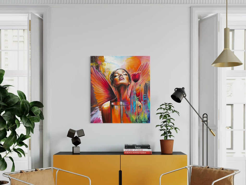 Ručně malovaný Originální Obraz na zakázku - Ascendence - 80x90cm