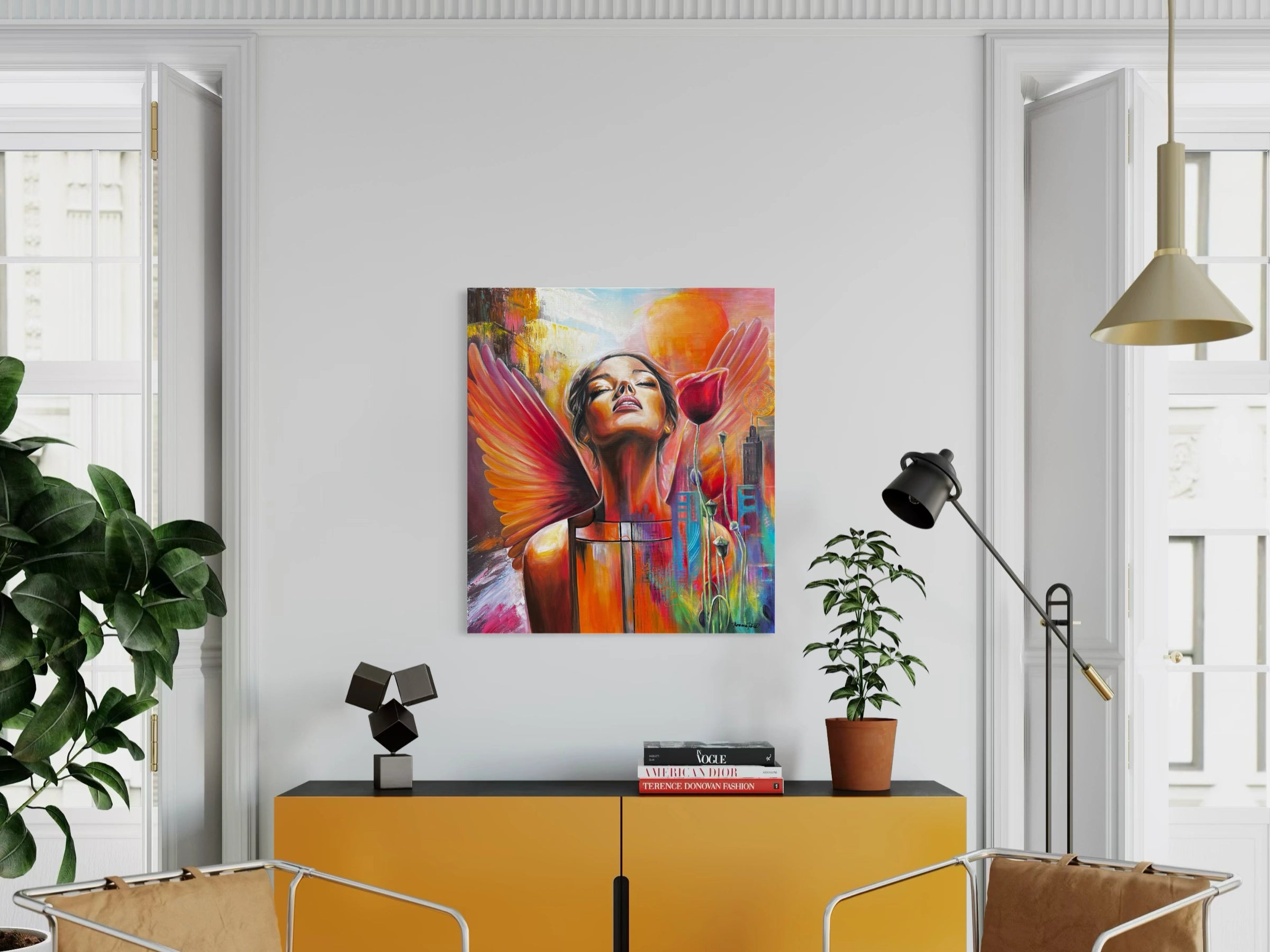 Ručně malovaný Originální Obraz na zakázku - Ascendence - 80x90cm