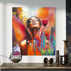 Ručně malovaný Originální Obraz na zakázku - Ascendence - 80x90cm