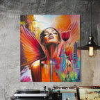 Ručně malovaný Originální Obraz na zakázku - Ascendence - 80x90cm