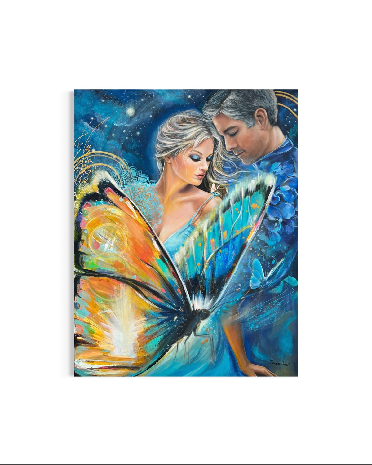 Originální obraz - Jsme pod stejnou hvězdou - 70x90 cm