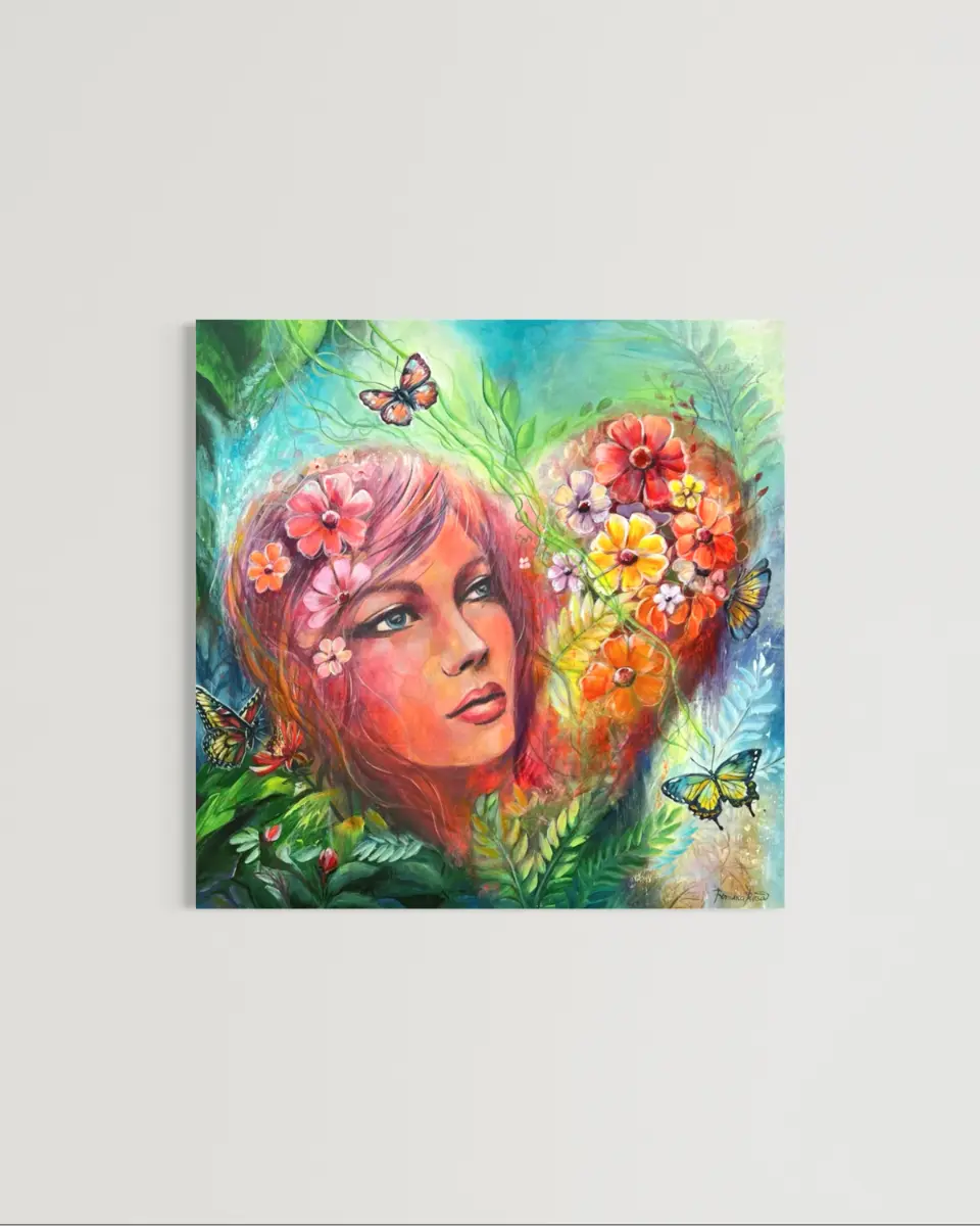 Originální obraz - Ze srdce pro tebe - 80x80cm