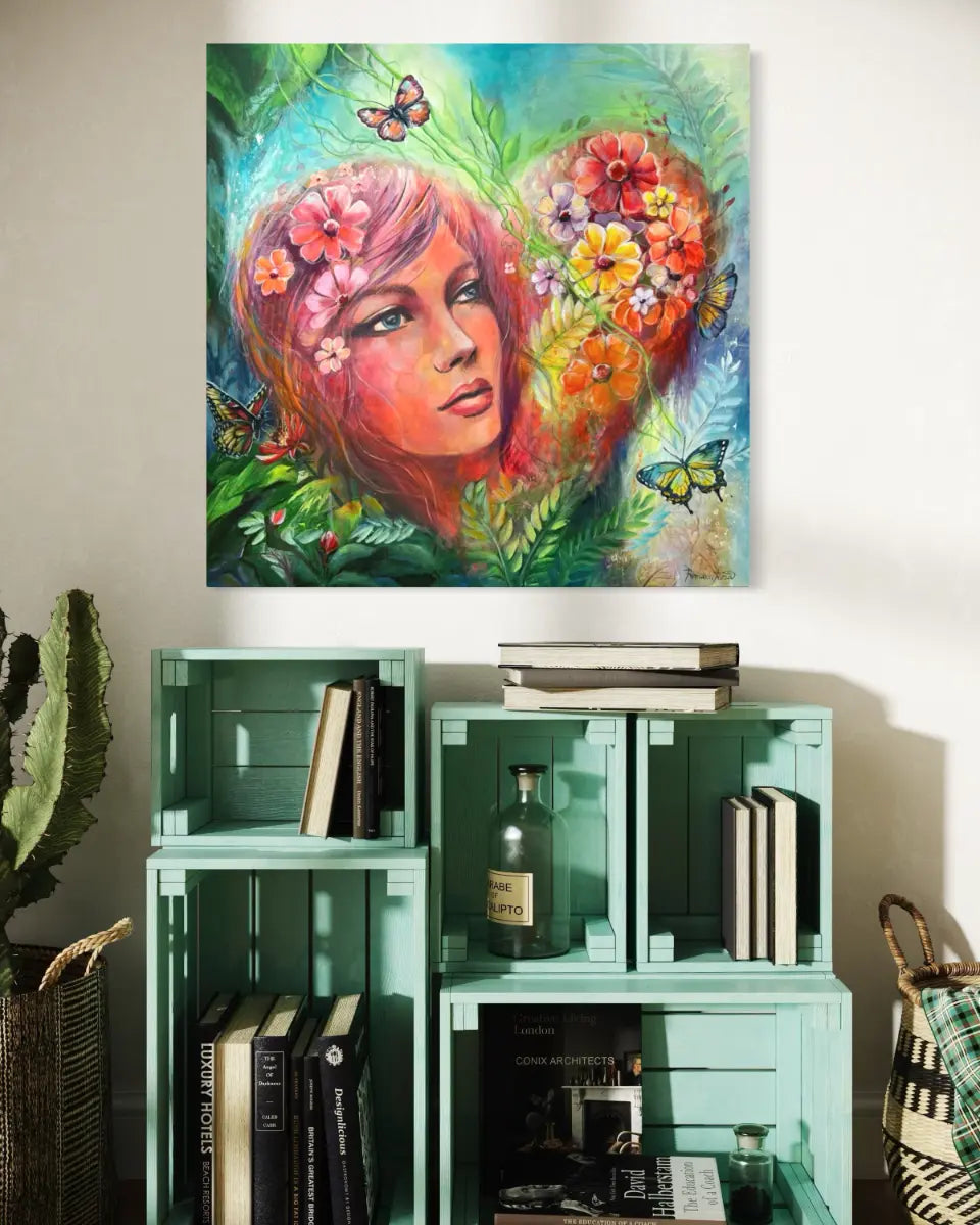 Originální obraz - Ze srdce pro tebe - 80x80cm