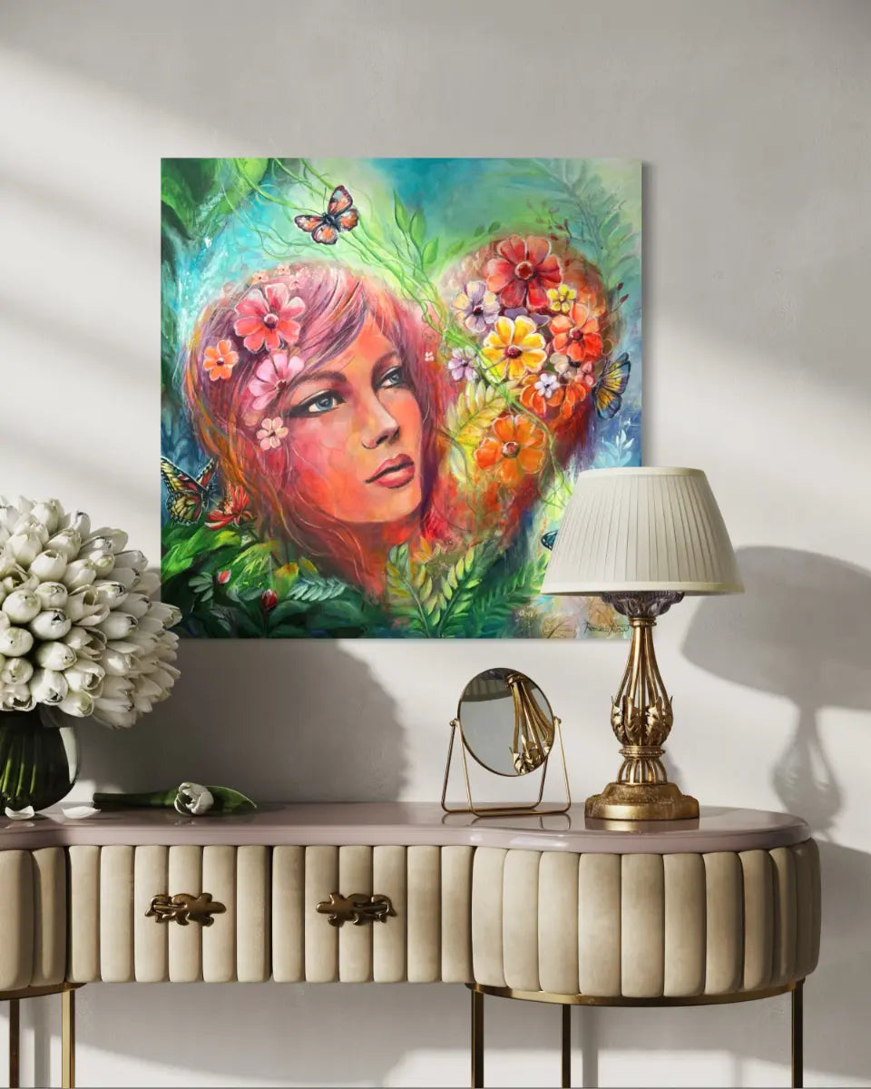 Originální obraz - Ze srdce pro tebe - 80x80cm