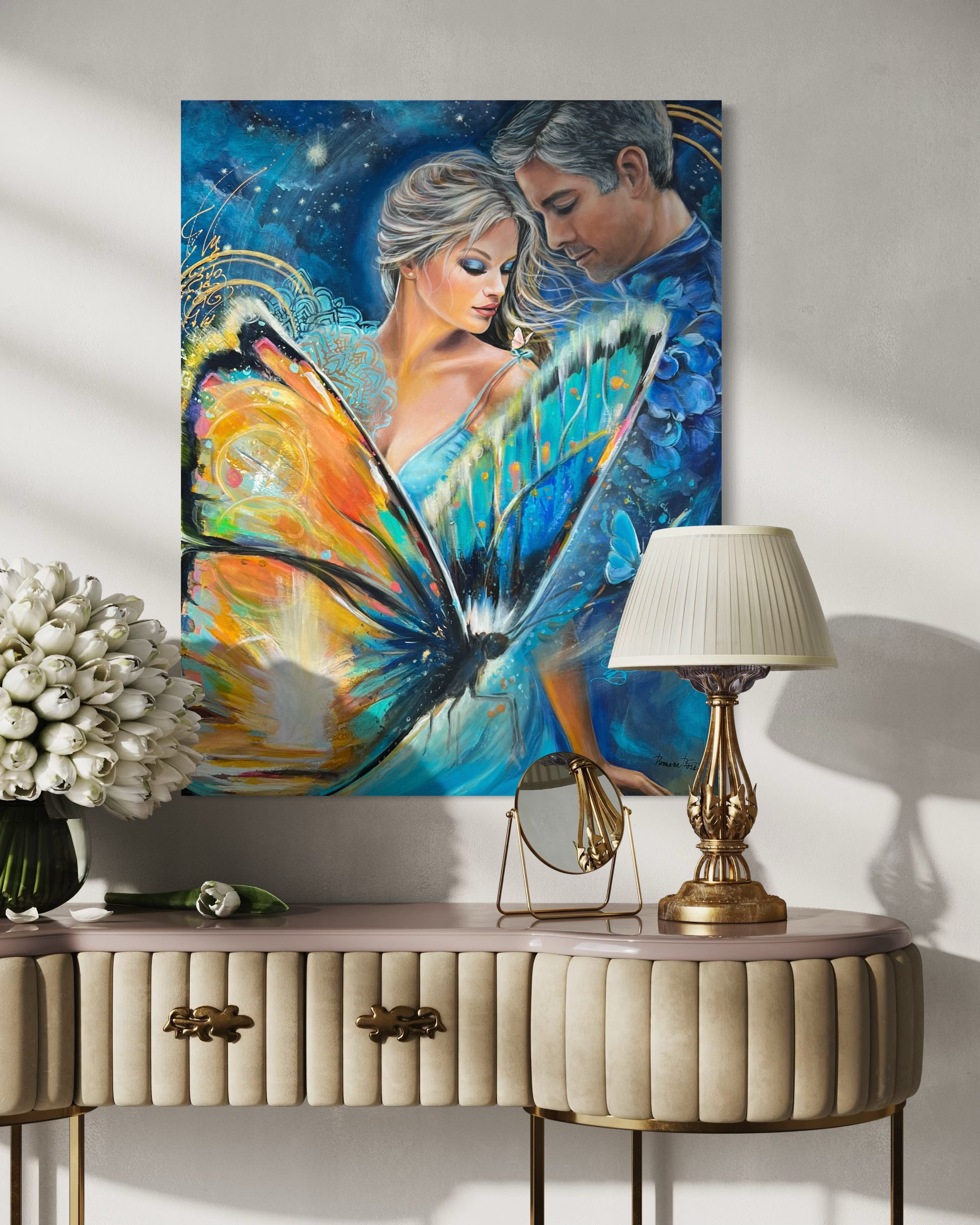 Originální obraz - Jsme pod stejnou hvězdou - 70x90 cm