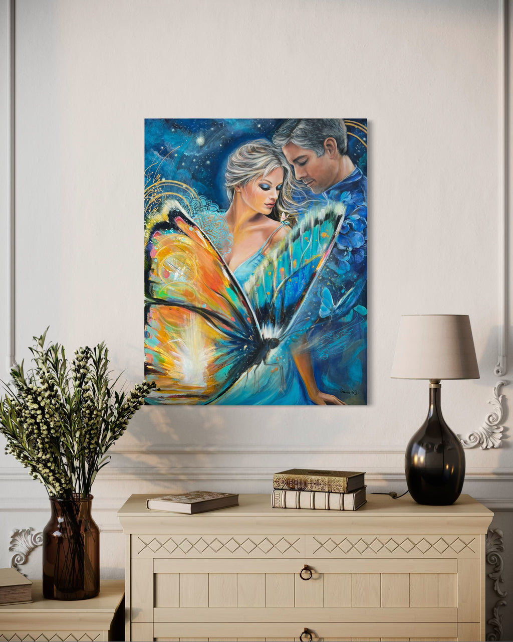 Originální obraz - Jsme pod stejnou hvězdou - 70x90 cm