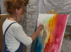 Ručně Malovaný Originální Obraz ''Cesta domů'' 50x70cm