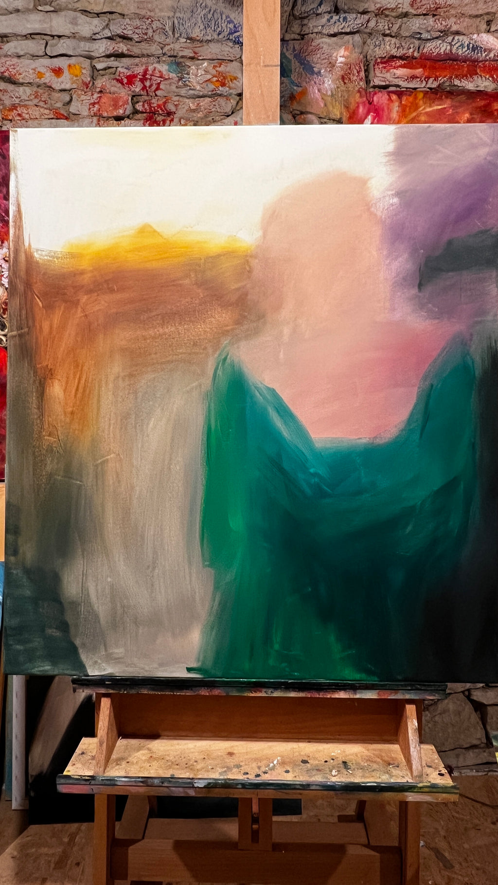 Ručně malovaný originální obraz Lesní Královna 80x90 cm