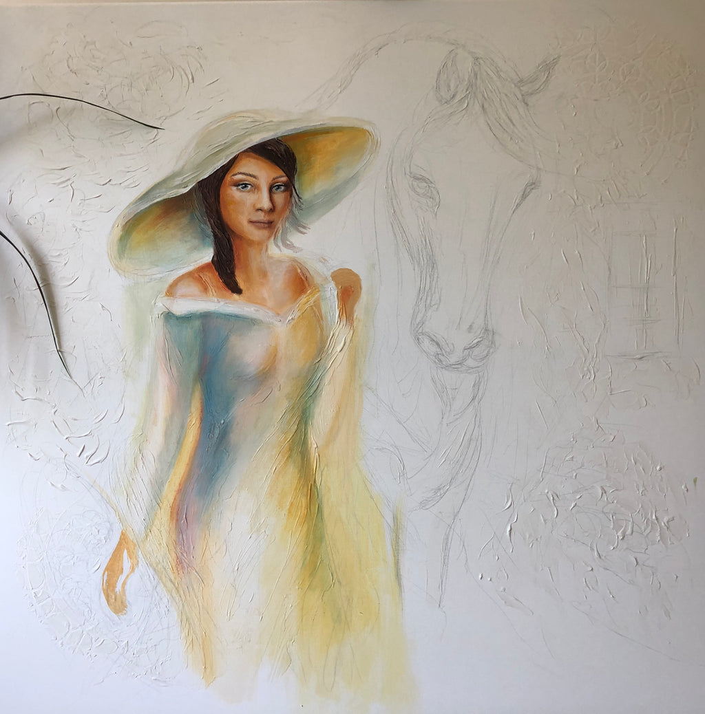 Originální obraz na míru ''Přátelství'' 80x90cm