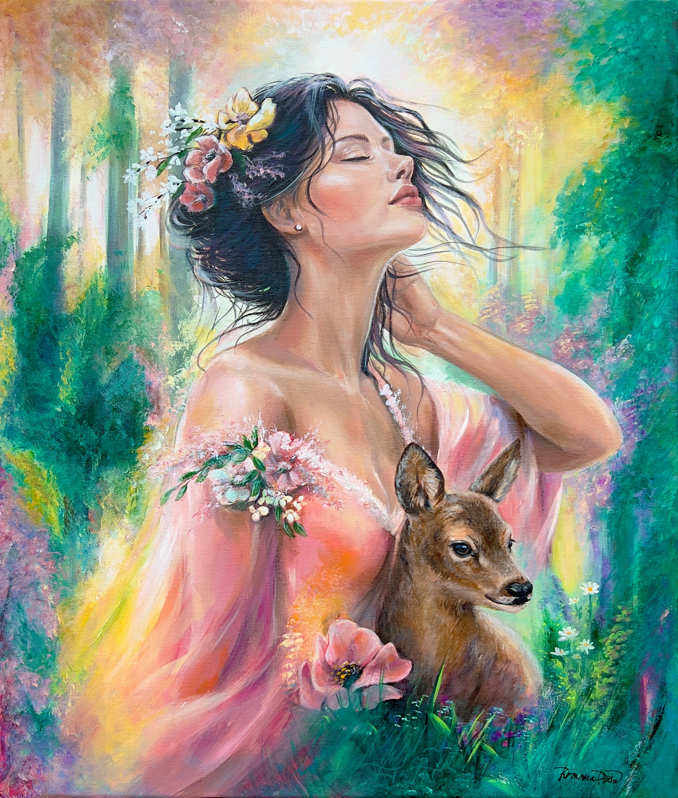 Originální obraz z kolekce Pohádkový Rok - Kouzlo zvané Láska - 70x90cm