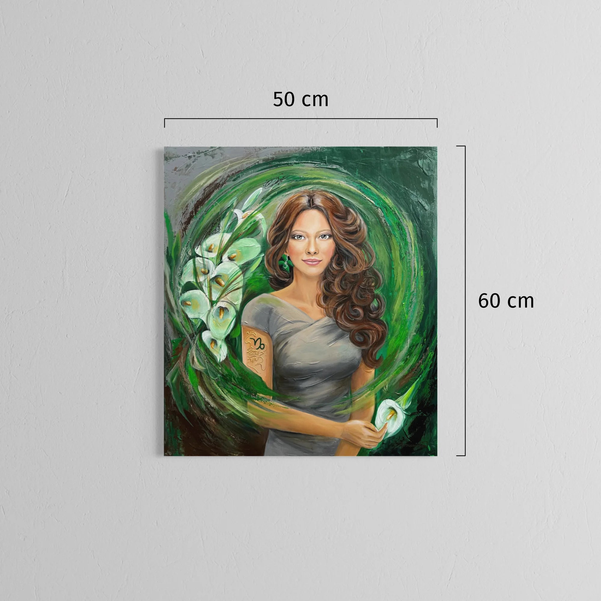 Reprodukce originálního obrazu - Žena ve znamení Kozoroha - 50x60cm