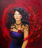 Reprodukce originálního obrazu - Žena ve znamení Štíra - 50x60cm