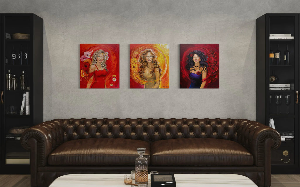 Reprodukce originálního obrazu - Žena ve znamení Štíra - 50x60cm
