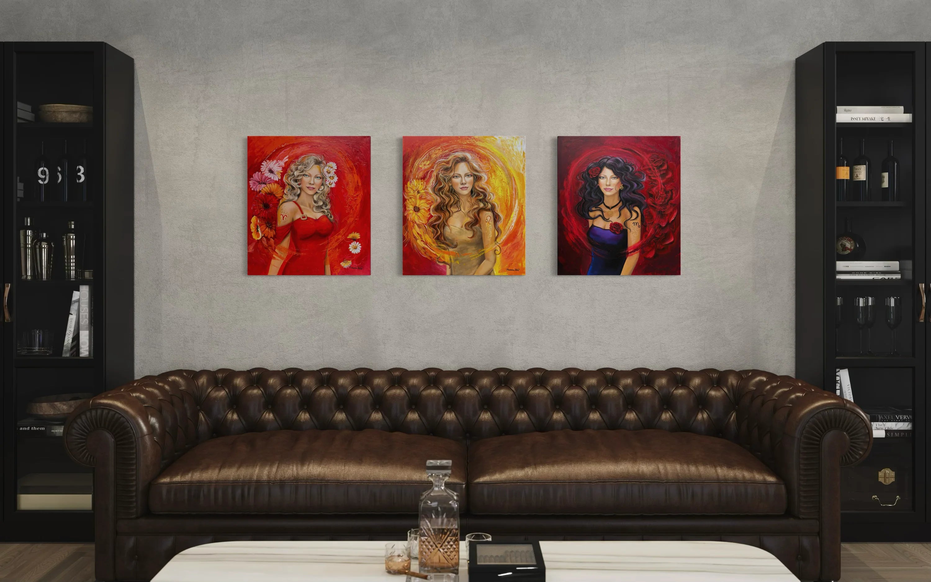 Reprodukce originálního obrazu - Žena ve znamení Štíra - 50x60cm