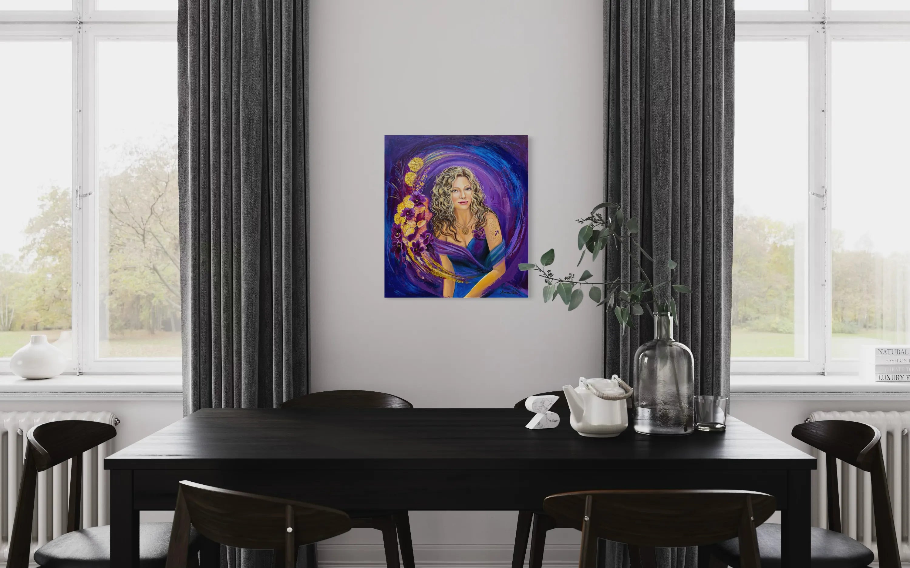 Reprodukce originálního obrazu - Žena ve znamení Střelce - 50x60cm