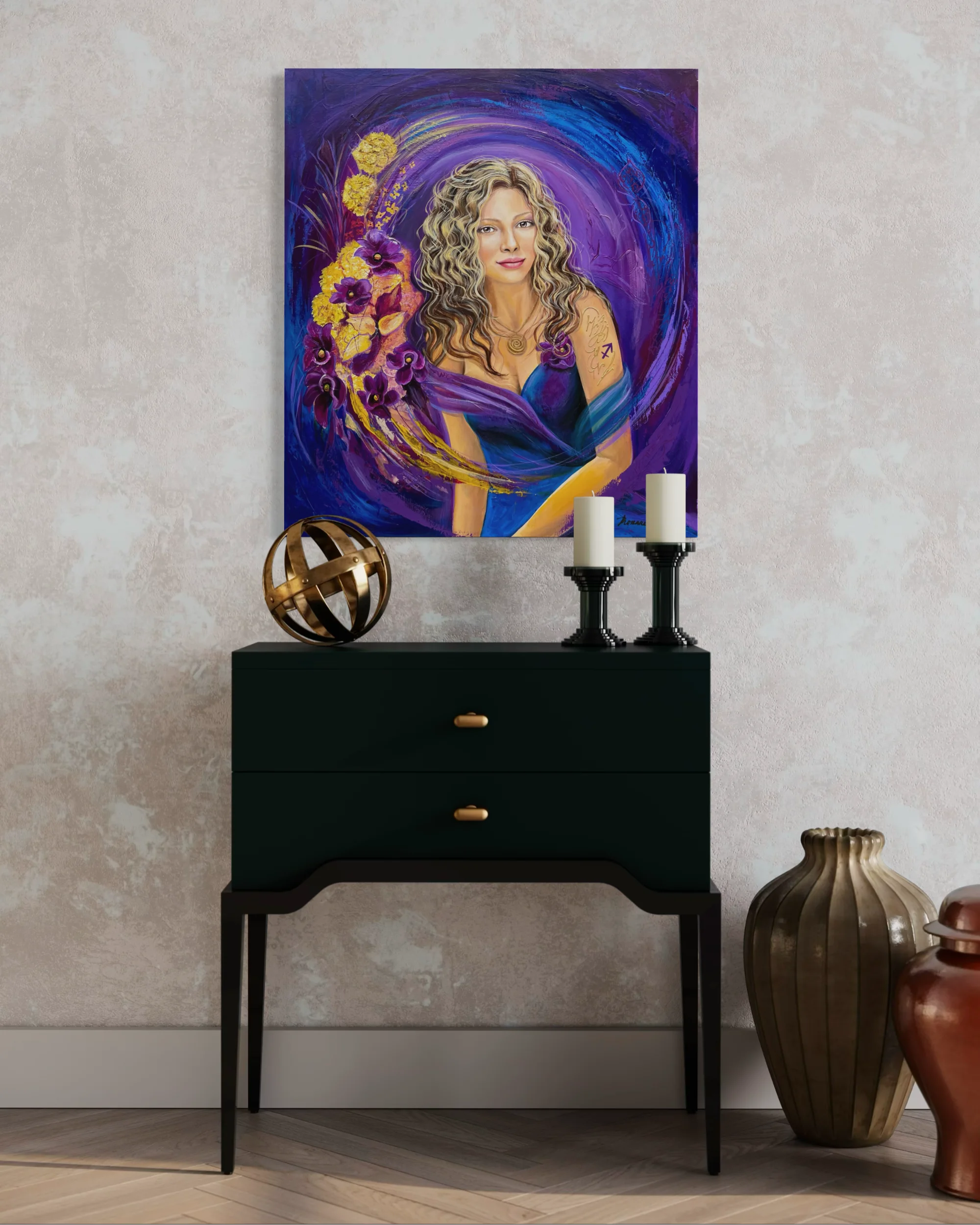 Reprodukce originálního obrazu - Žena ve znamení Střelce - 50x60cm