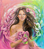 Reprodukce originálního obrazu ''Žena ve znamení Váhy'' 50x60cm