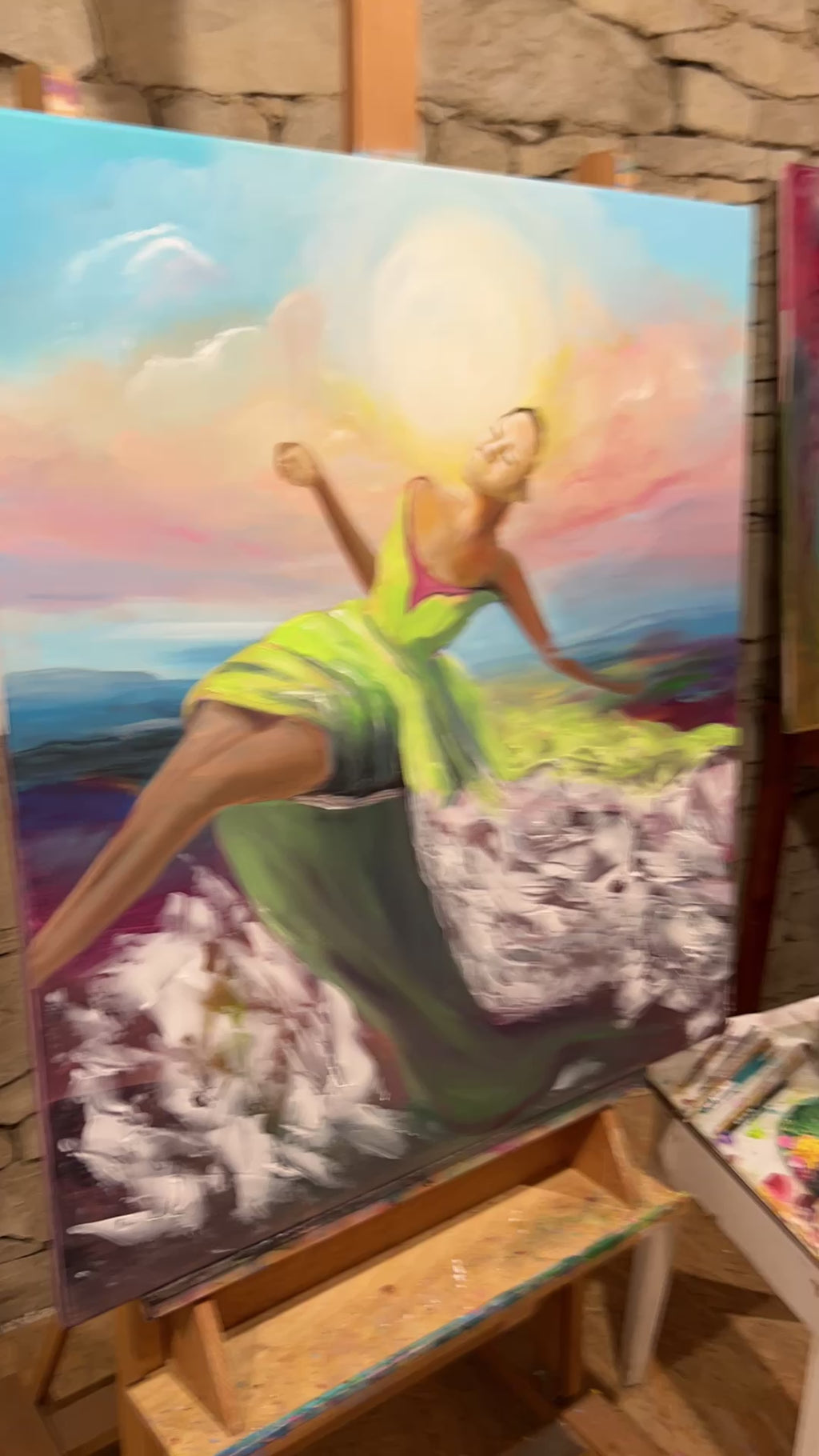 Originální obraz Duše na zakázku pro Jitku - 80x90cm